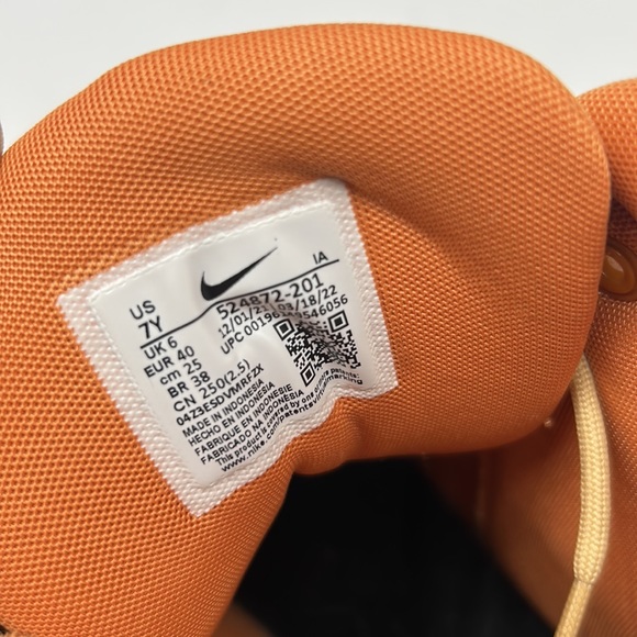 NIKE ACG WOODSIDE 2 ll BOOT YOUTH 7 WOMEN SIZE 8.5 TAN ORANGE LACE UP BOOT - Picture 10 of 12